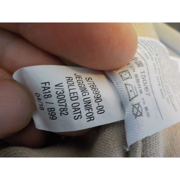 Old Navy Women 14 Beige Jeggins Ankle Pants Pull On Stretch Minimalist Casual - Picture 5 of 7